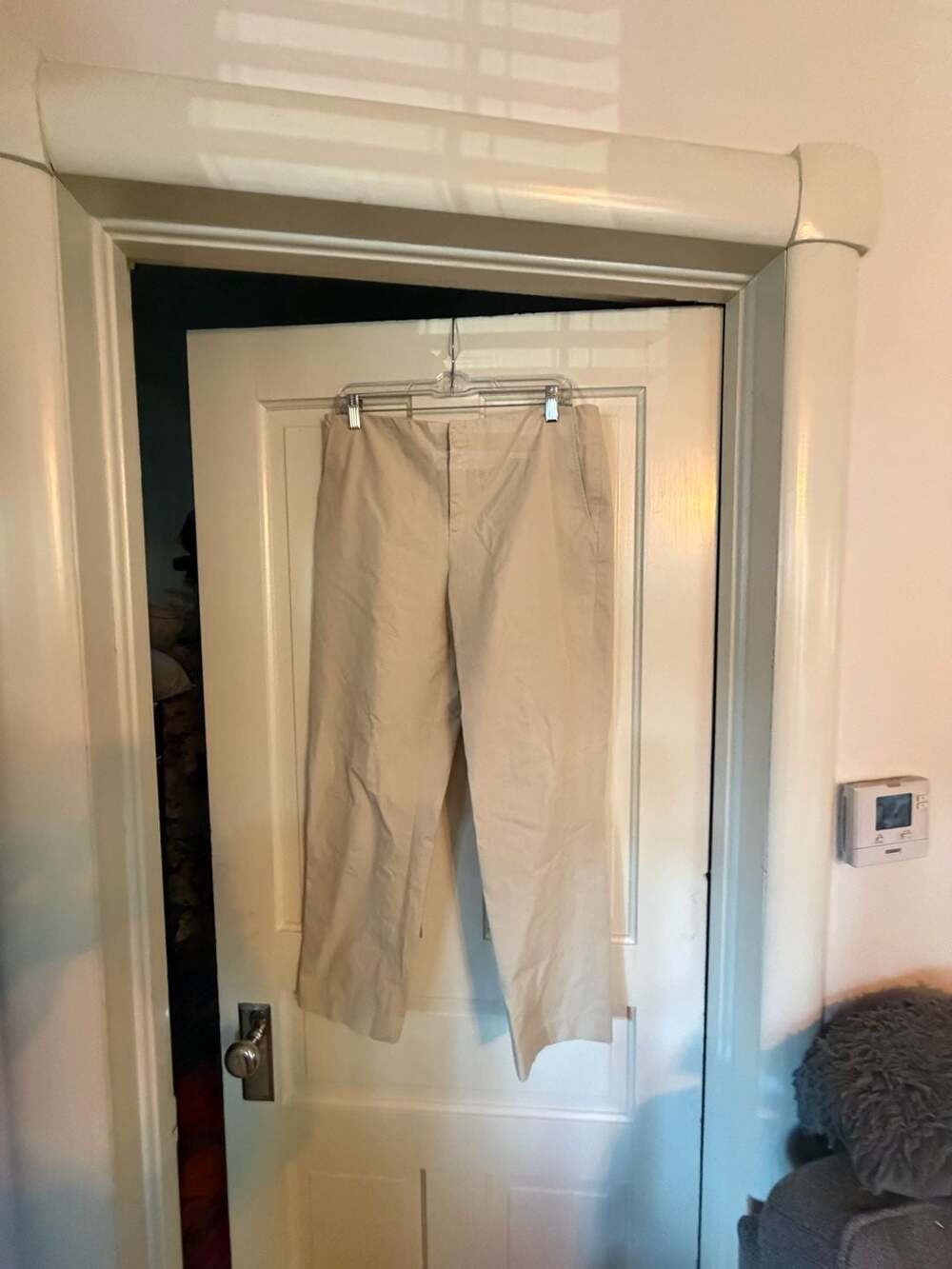 Ralph Lauren Pants Size 12 Cream Cotton Stretch
